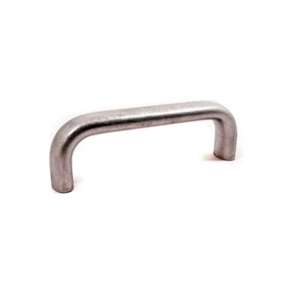 J.W. Winco J.W. Winco Aluminum Cabinet U-Handle - 5.55"L x 0.79" Dia Bright Tumbled 1/4-20 Tapped Thread 20W128B79T/3T - main